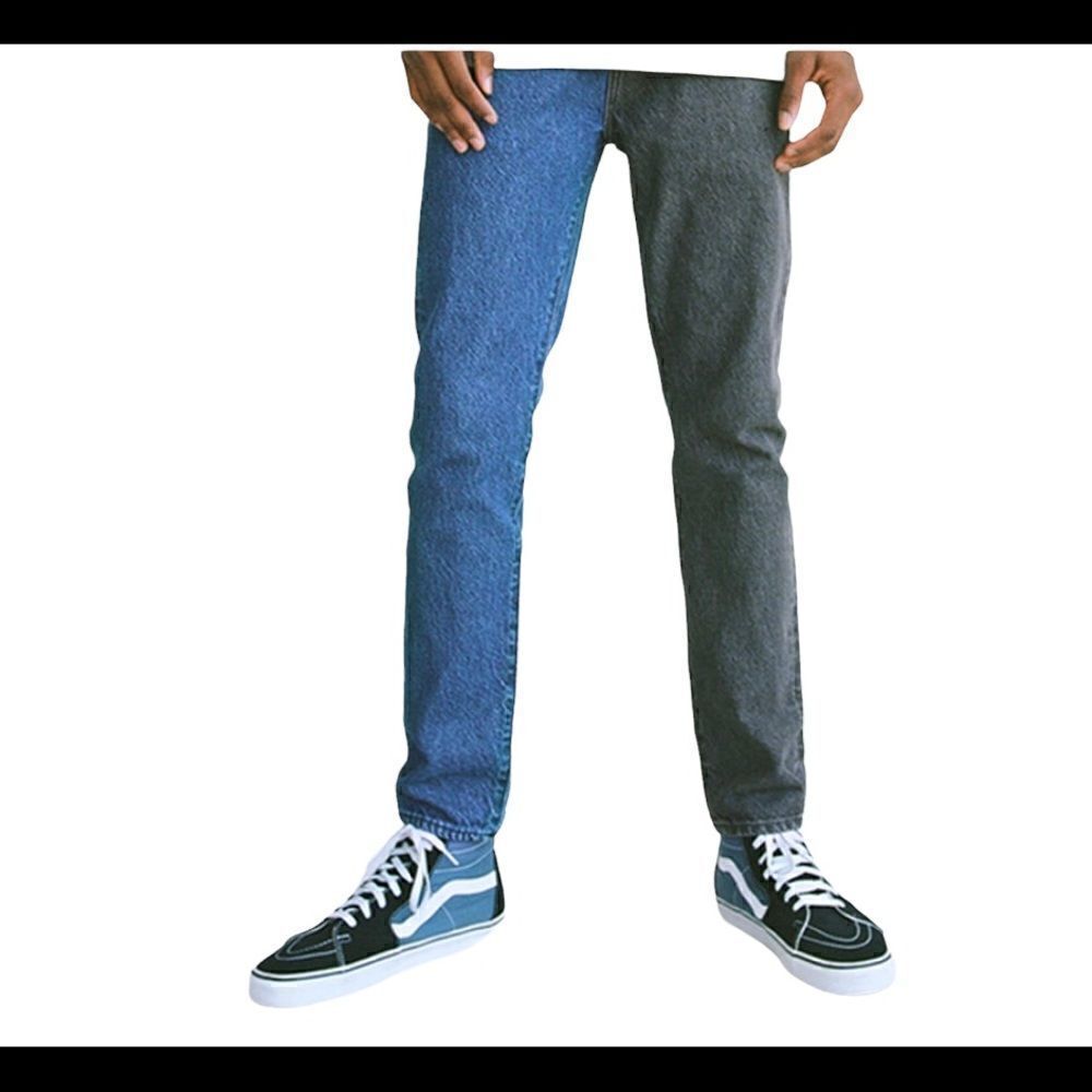 PAC SUN Nash Rigid Slim Taper Two Tone Denim Jeans 30 x 32 NWT